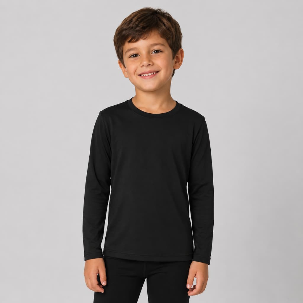 Camiseta Térmica Infantil Proteção Frio Calor Blusa Inverno