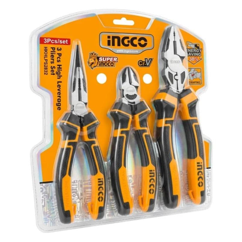 Kit Alicate Universal Ingco 9 1/2 Bico 8 Corte 7 Hkhlps2832