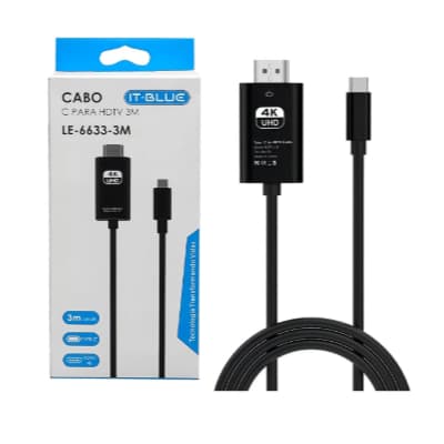 Cabo Adaptador It-Blue 3m Type-C para HDMI 4K