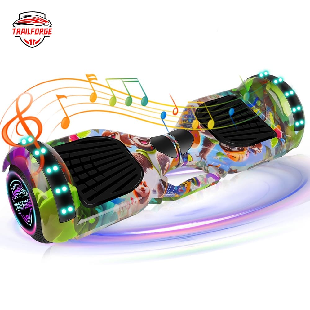 Trailforge hoverboard infantil  500W 18km skate eletrico hoverboard  LED Bluetooth Bateria De Grande