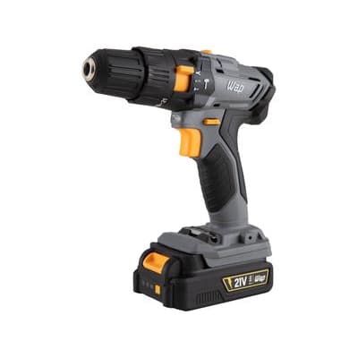 Furadeira e Parafusadeira de Impacto Wap K21 ID01 a Bateria 21V 3/8" com Maleta, Carregador e Bateria