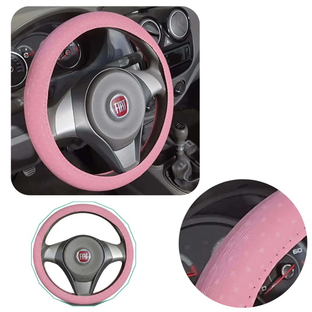 Capa Volante Feminino Estampado Rosa Com Fundo Estrelado Tamanho 38 cm Universal