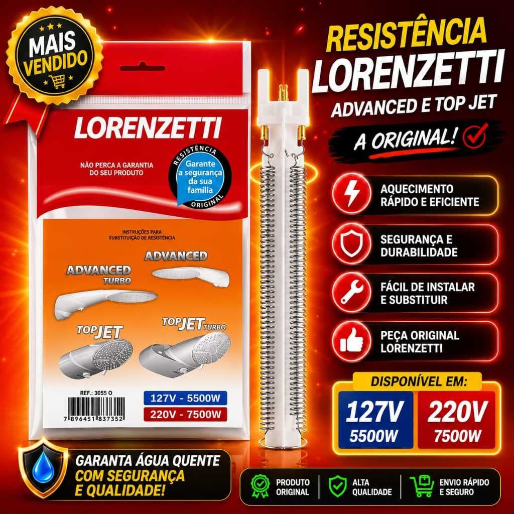 Resistência Lorenzetti Original – Advanced / Top Jet