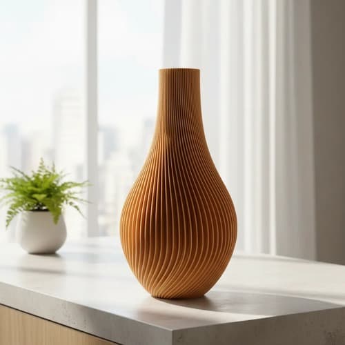 Vaso Decor Minimalista Jarro 17cm cor Cobre Moderno Sofisticado Resistente  Ambiente Interno