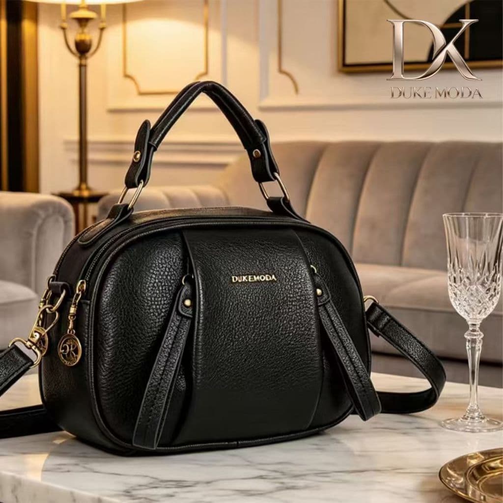 Bolsa Clássica Feminina DUKE -Alça Multifuncional (Transversal/Top Handle), Ideal para Looks Formais e Informais DEC6133
