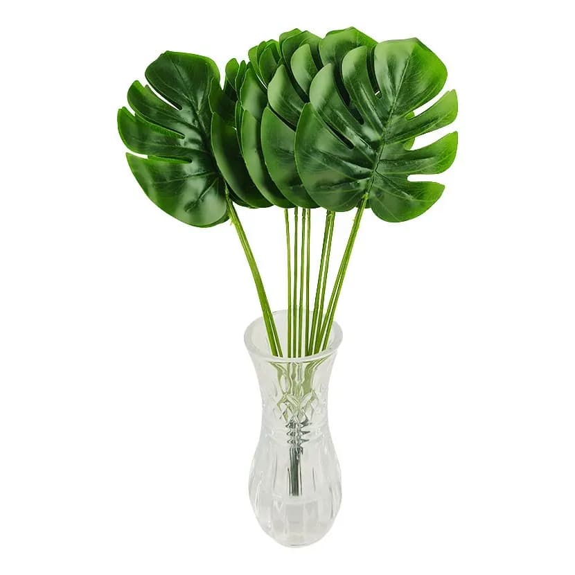Kit 6 Costela De Adão Artificial Folhas Mini Costelinha Flor