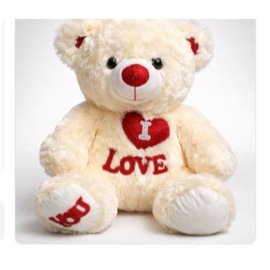Urso De Pelúcia I Love You Coração 33 Cm Dia Dos Namorados