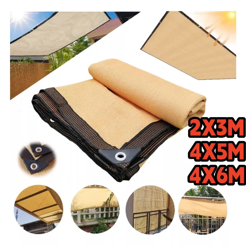 Tela Sombrite 90% 4x6m Bainha Reforçada Com Llhos Metálicos
