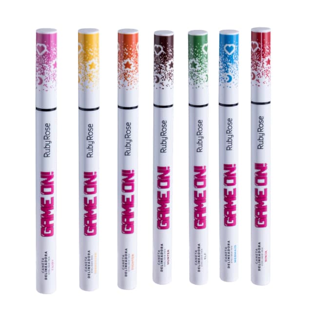 Caneta Delineadora Colorida Game On By Ruby Rose Azul