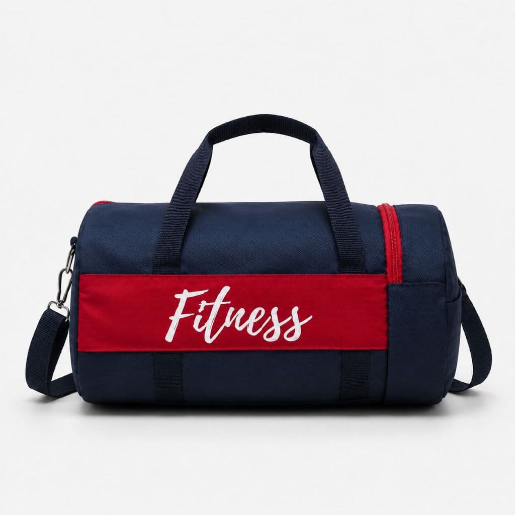 Bolsa Fitness Ótima para  Academia/Viagens Estilo Esportiva Tamanho Grande Temos (Preta e Azul) com Alça Transversal
