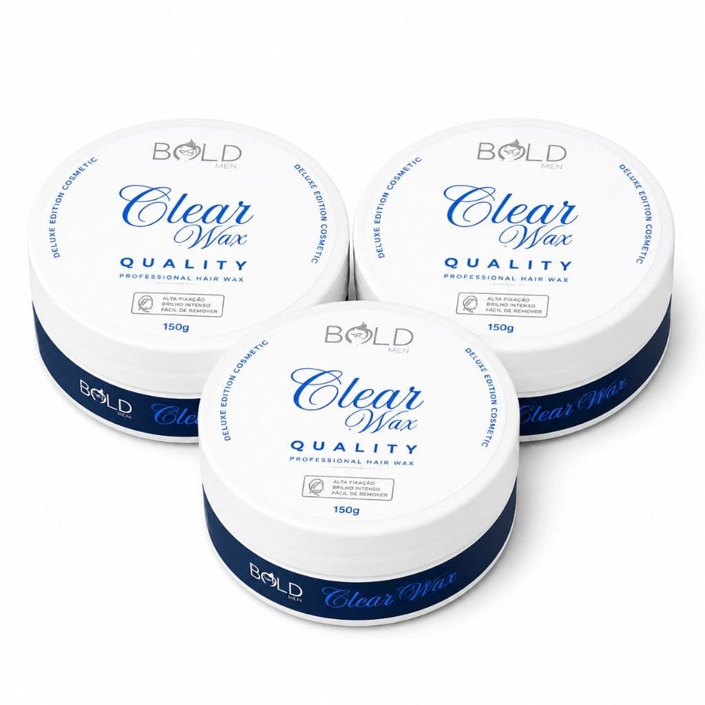 3x Pasta Incolor Bold 150g Atacado Barbearia