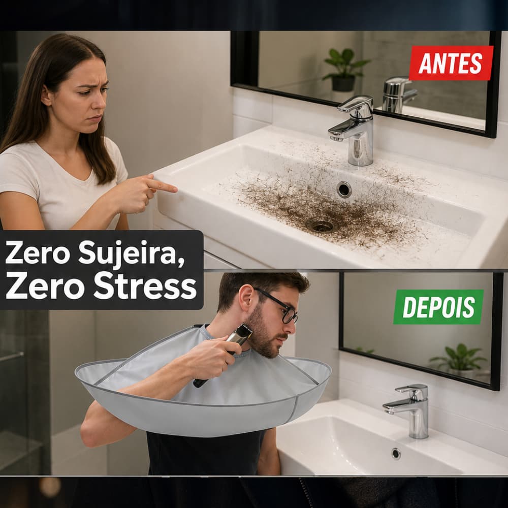 Capa Aparador Ferramentas De Corte De Cabelo e Barba