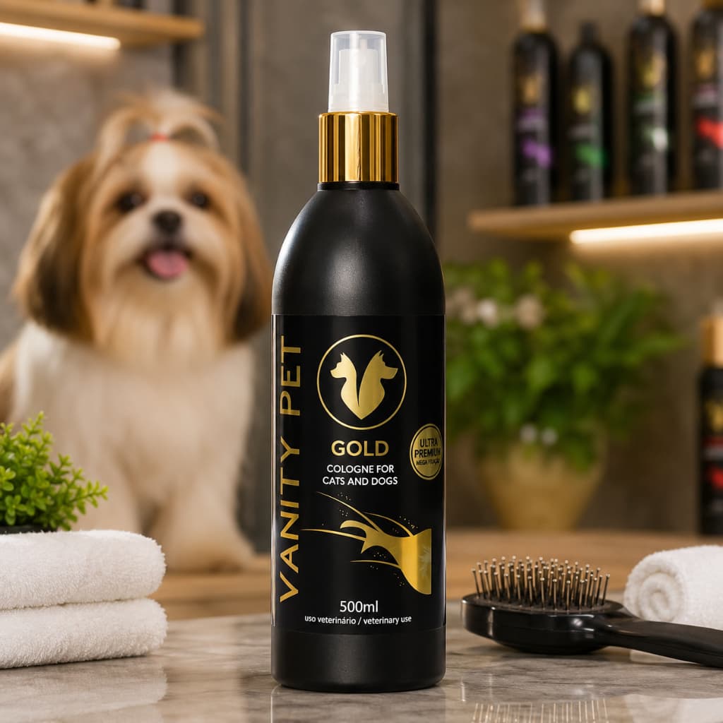 Perfume Pet Vanity Pet Profissional 500ml Para Cães e Gatos