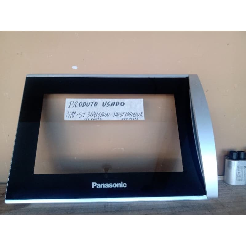 Vidro para Porta Microondas Panasonic NN-ST364MRUN e NN-ST364MRUK (LER DESCRIÇÃO)