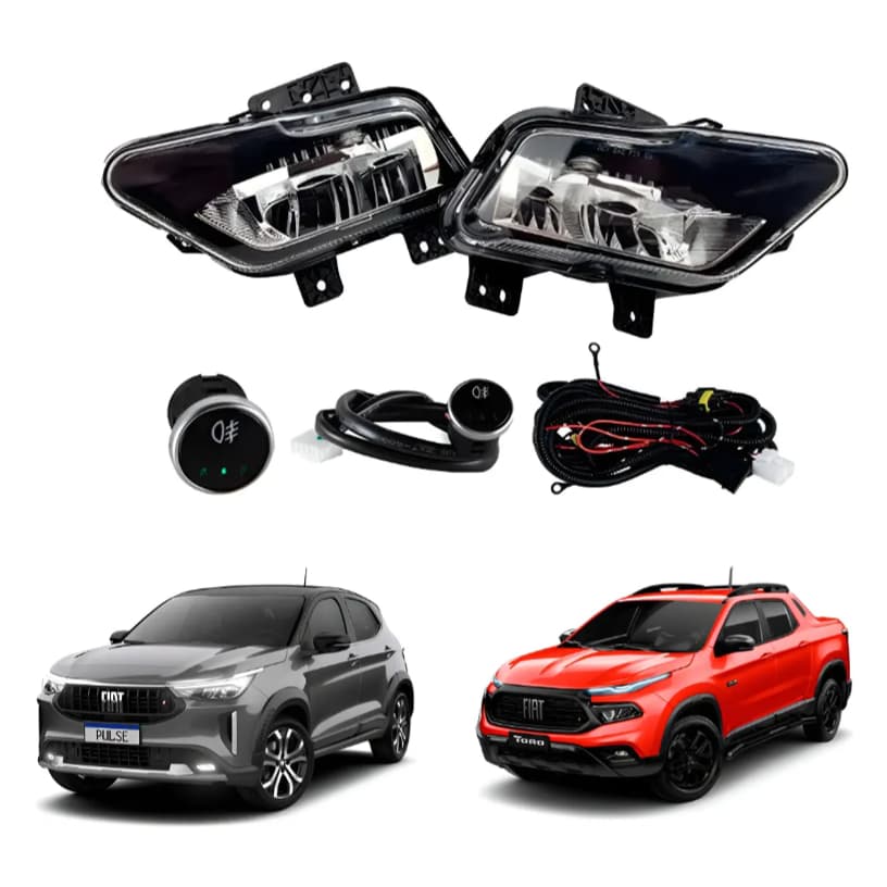 Farol Milha Led Farol Milha Led Fiat Toro Pulse Fastback Renegade 2021 em diante...