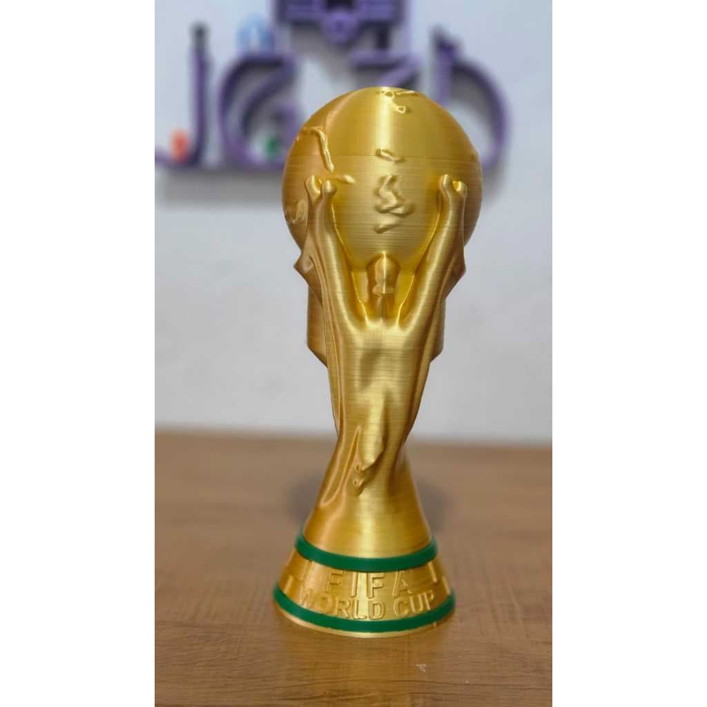 Taça Copa do Mundo Porta-Lata 27cm – Impressão 3D PLA Silk