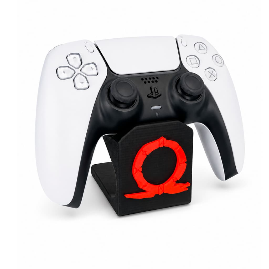 Suporte para Controle PS5 Gamer God of War Organizador de Mesa Gamer