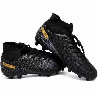 Chuteira Society/Campo Cano Alto Preta Masculina