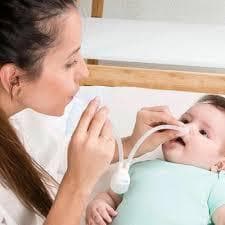 Aspirador Nasal Bebê Infantil Sucção Removedor Secreção Nariz Desentupidor Nasal Silicone