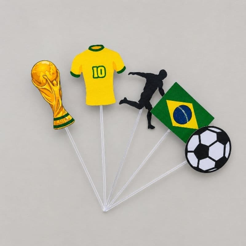 Topper para docinho Brasil - copa do mundo - topinho topo