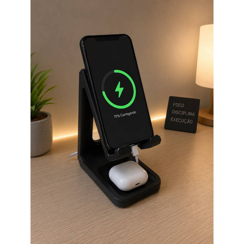 Suporte de Celular com Compartimento