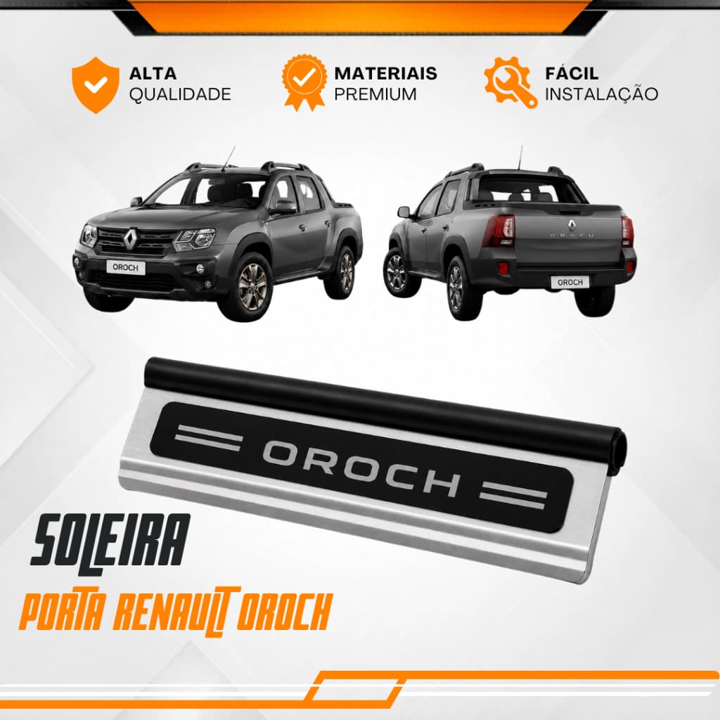 Soleira De Porta Renault Oroch Modelo Universal Carro personalizado
