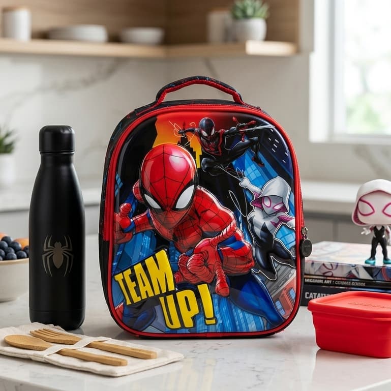 Mochila Infantil Homem-Aranha 3D Relevo Spider-Man
