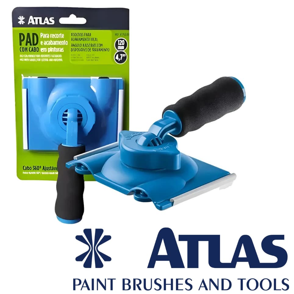 Pad Para Recorte De Pinturas Ajustavel Atlas 360° Acabamento 120MM
