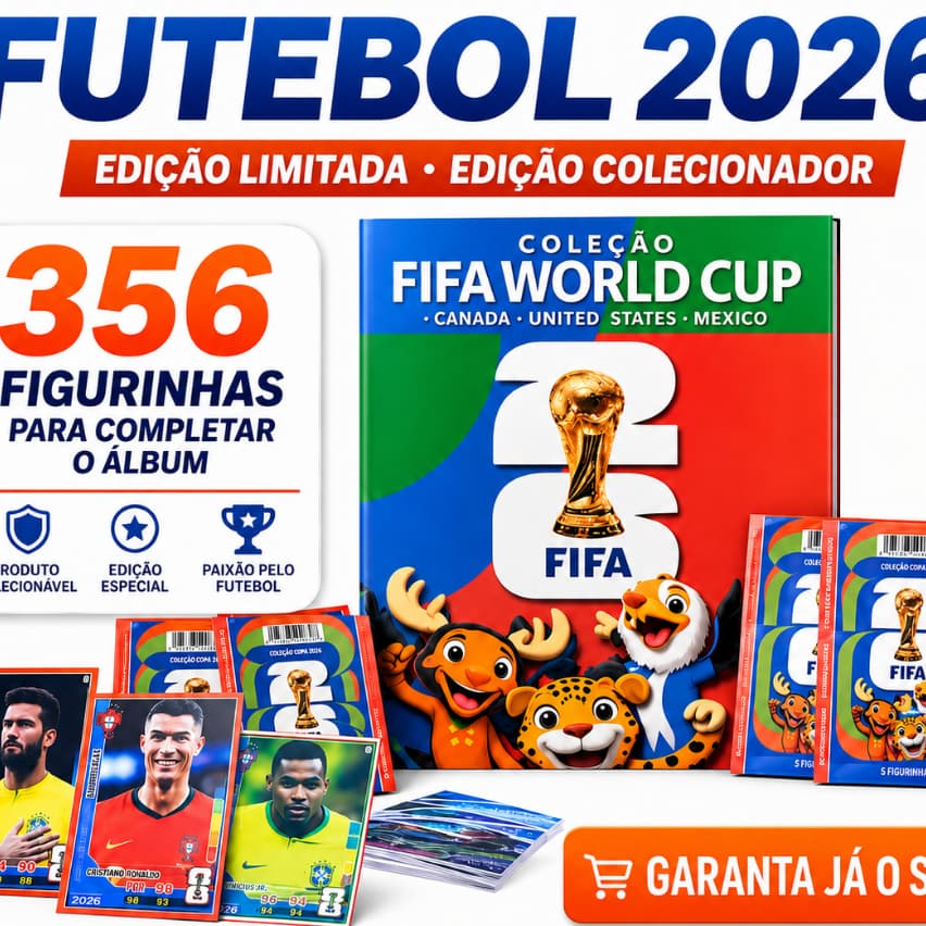 Album Copa do Mundo 2026 Ouro-Coleção Oficial Panini com