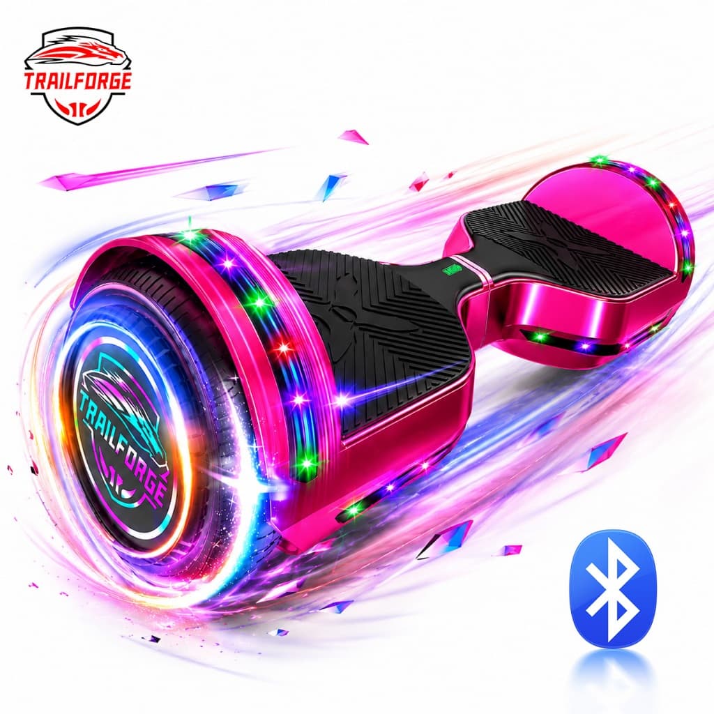 Trailforge-H1 Hoverboard 6.5“ 500W 4.4AH Infantil Skate Eletrico com Led Bluetooth