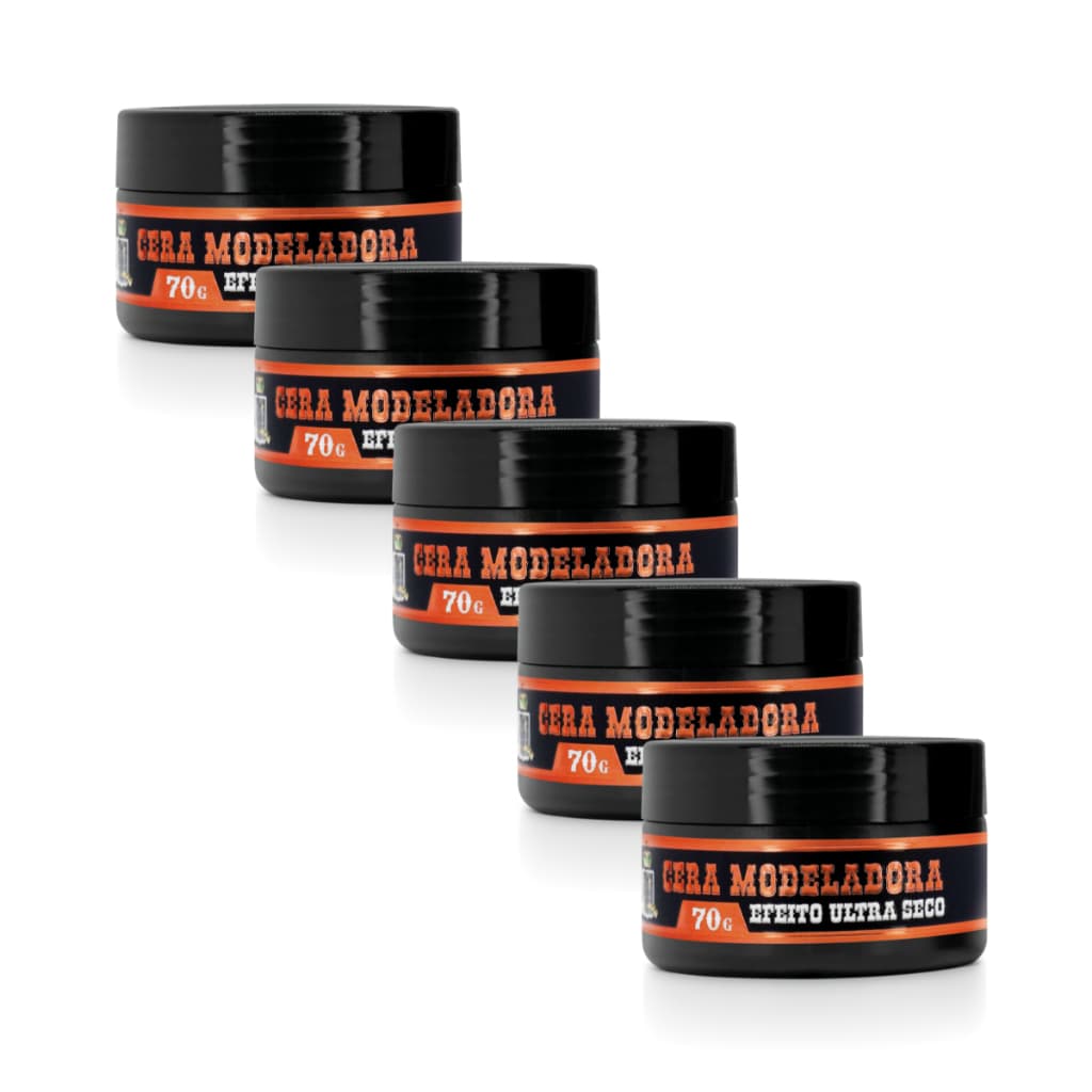Kit Still Life Pomada Cera Modeladora Efeito Seco 70g Fixação Extra Forte 5 Unidades