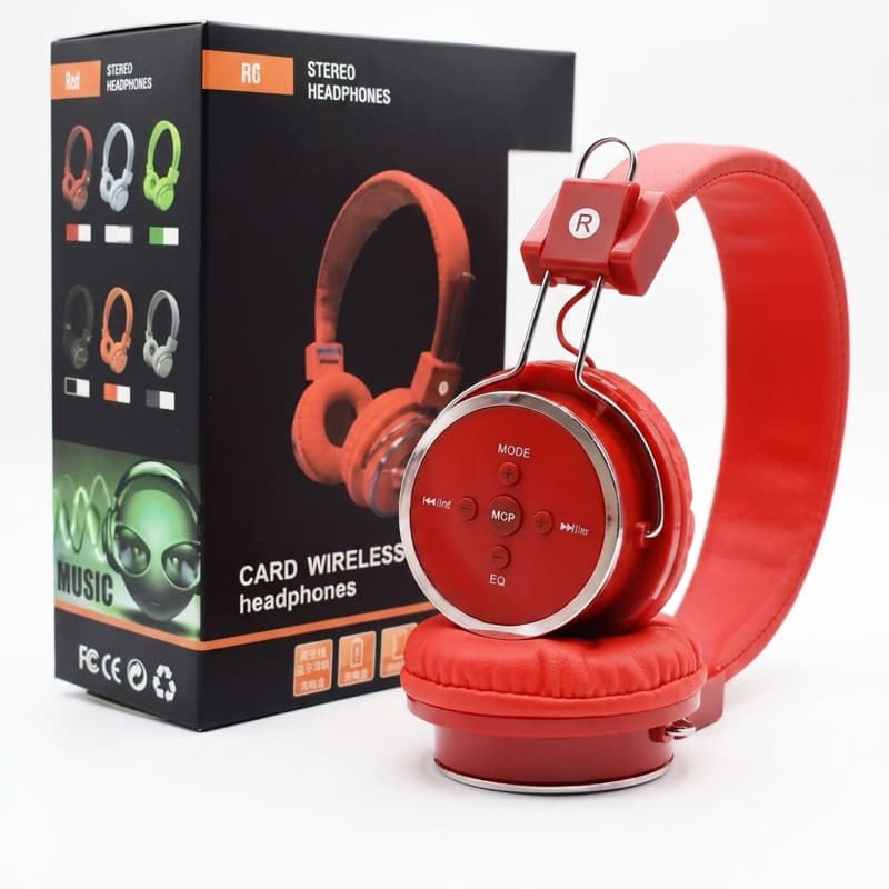 Fone de Ouvido Bluetooth Sem Fio Card Wireless - Design Moderno e Som Estéreo (entrada para cartão de memória)