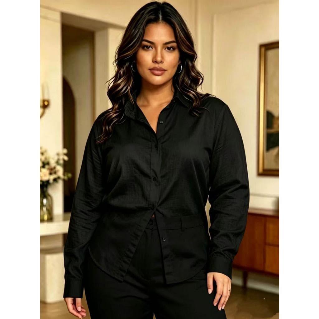 Camisa Feminina  Viscoinho Plus Size, G1, G2, G3