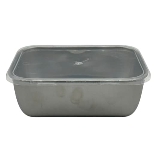Pote Inox Hermético 450ml com Tampa Transparente Multiuso