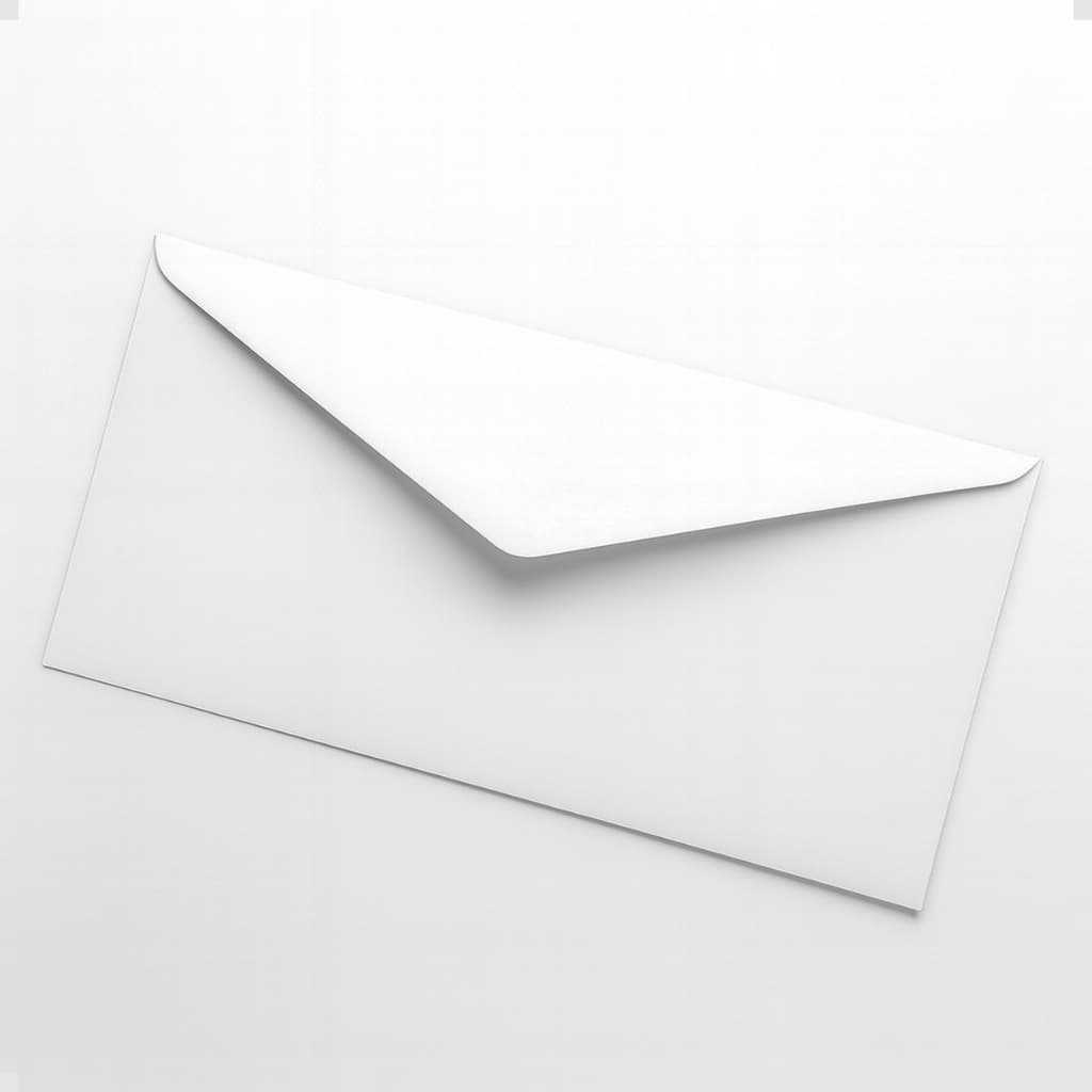 Envelopes Carta para convites, cartas e telegramas personalizados - Medidas Internas 11x22cm