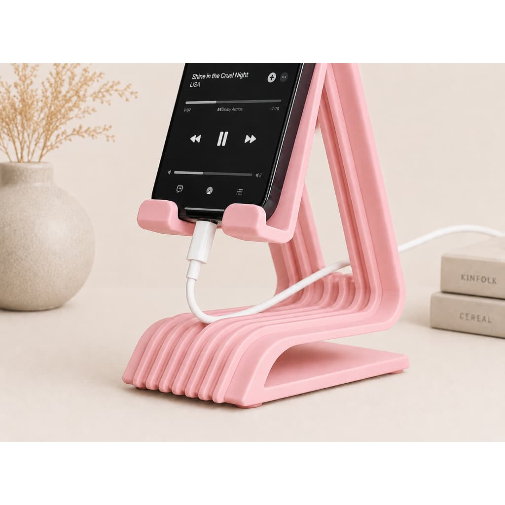 Suporte para celular minimalista/ Suporte moderno para mesa/ Suporte Celular Compatível com iPhone/Android