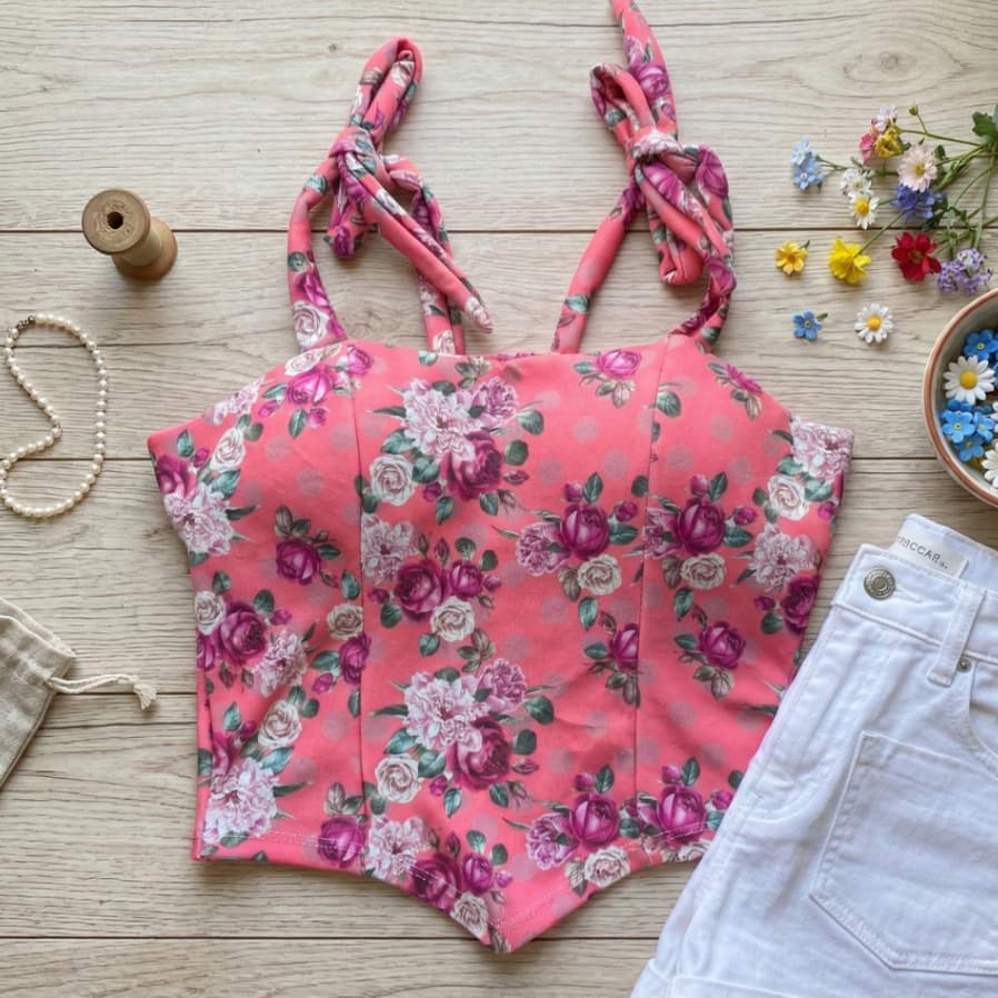 Top Cropped Feminino com Bojo Blusinha Feminina de Alça Ajustável Tendencia Verão