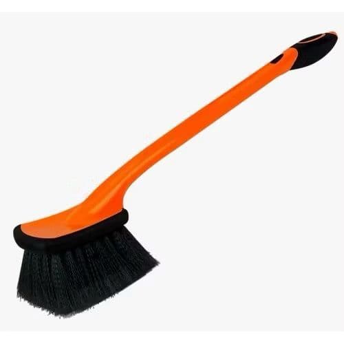 Escova Automotiva Cabo Longo Macia Limpeza de Rodas Pneus Caixa de Roda Car Care