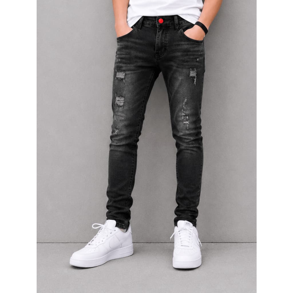 Calça Jeans Jogador Menino Skinny Infantil Juvenil