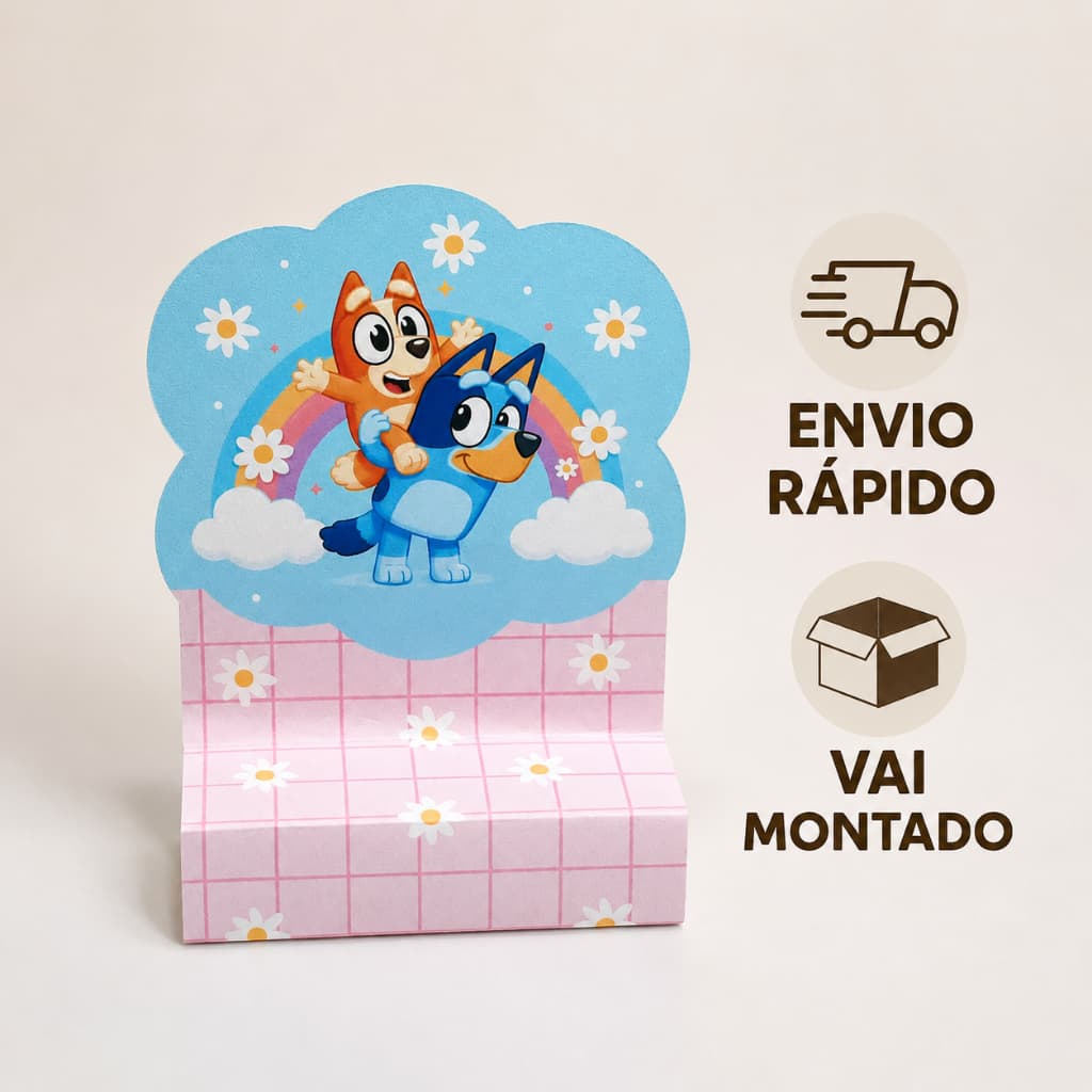 Porta Bis duplo / MONTADO -  ENVIO RÁPIDO-  pronta entrega, lembrancinha infantil, festa aniversário. TODOS OS TEMAS
