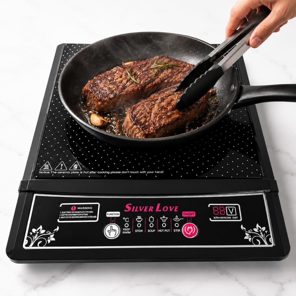 Fogão de Indução 1 Boca Portátil/Cooktop de Indução Painel Touch 2000w 110v e 220v