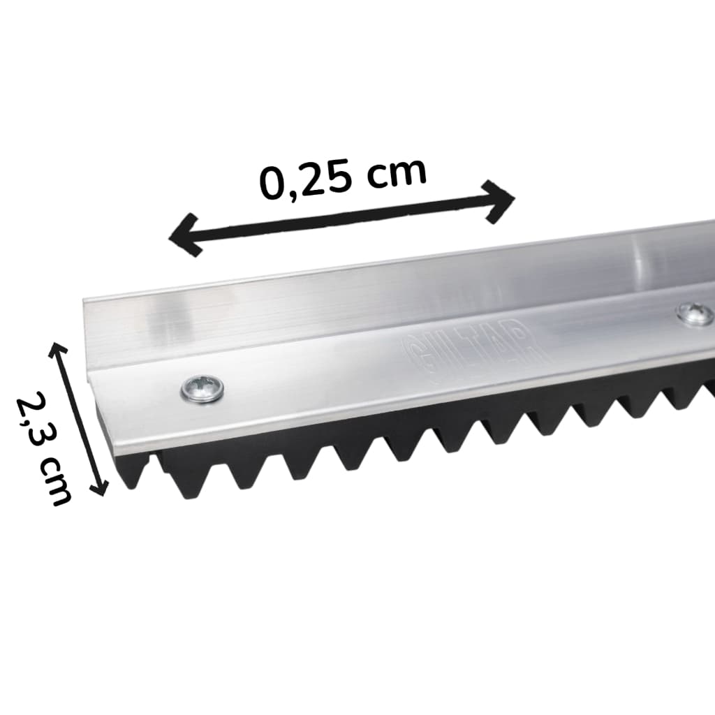 KIT 4 METROS Cremalheira galvanizada De Ferro barra 0,25 cm Giltar reposição  Ppa Garen Agl Rcg Seg