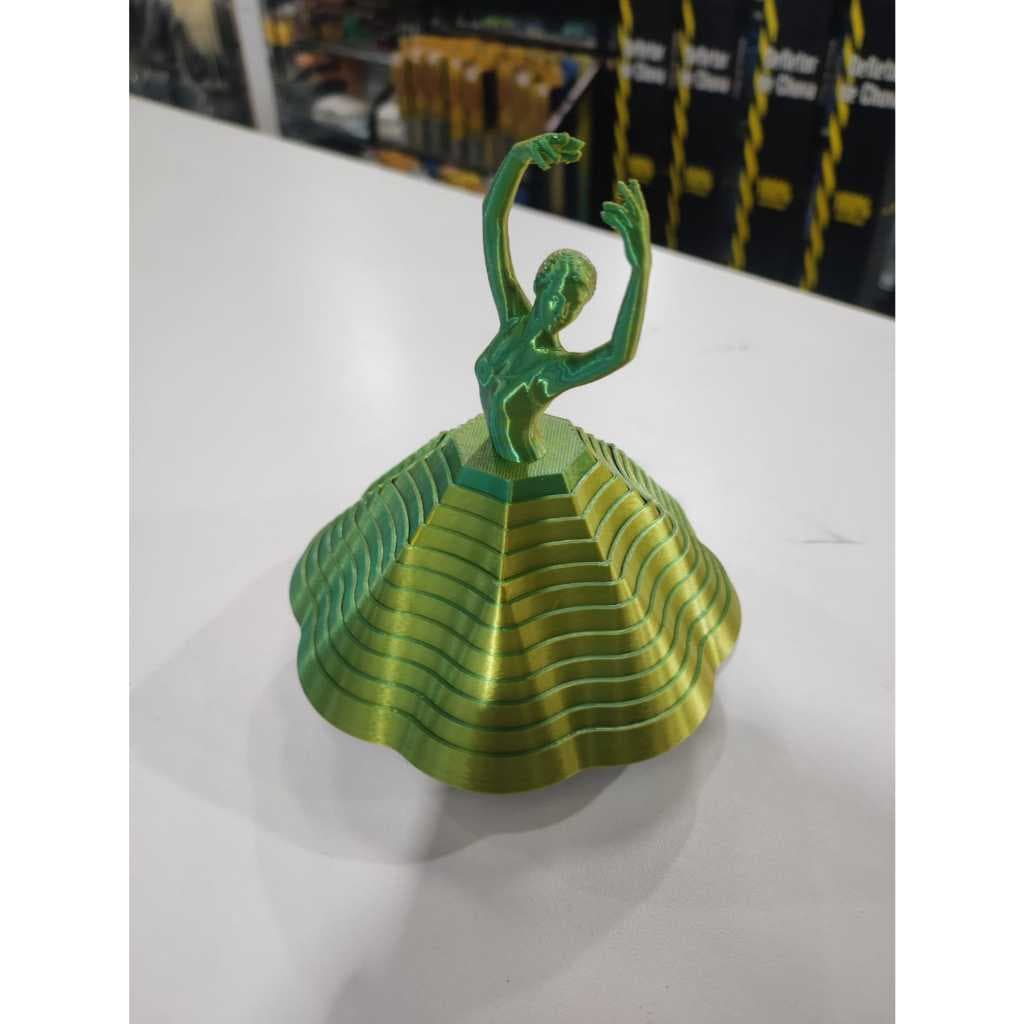 Bailarina Dançarina e Brinquedo Sensorial Giratório Antiestresse e Decorativo  Divertido e Relaxante