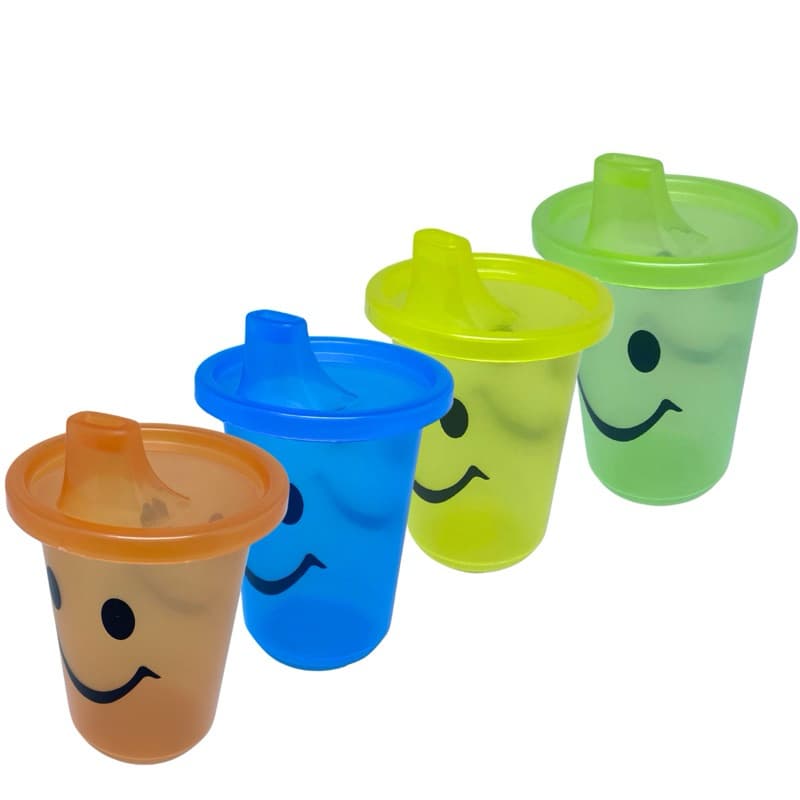 Copo Infantil Tampa e bico 260ml, Copo  Água e suco infantil