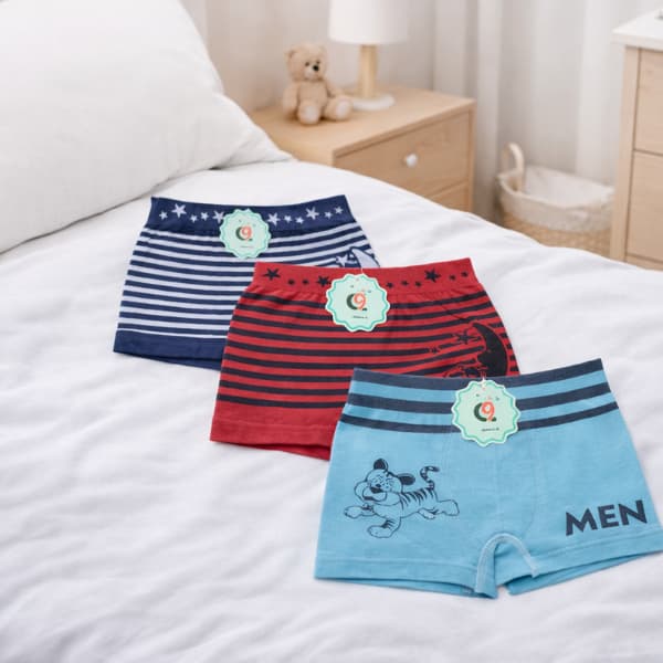 Cueca Infantil Boxer Conforto Meninos Criança Alta Qualidade