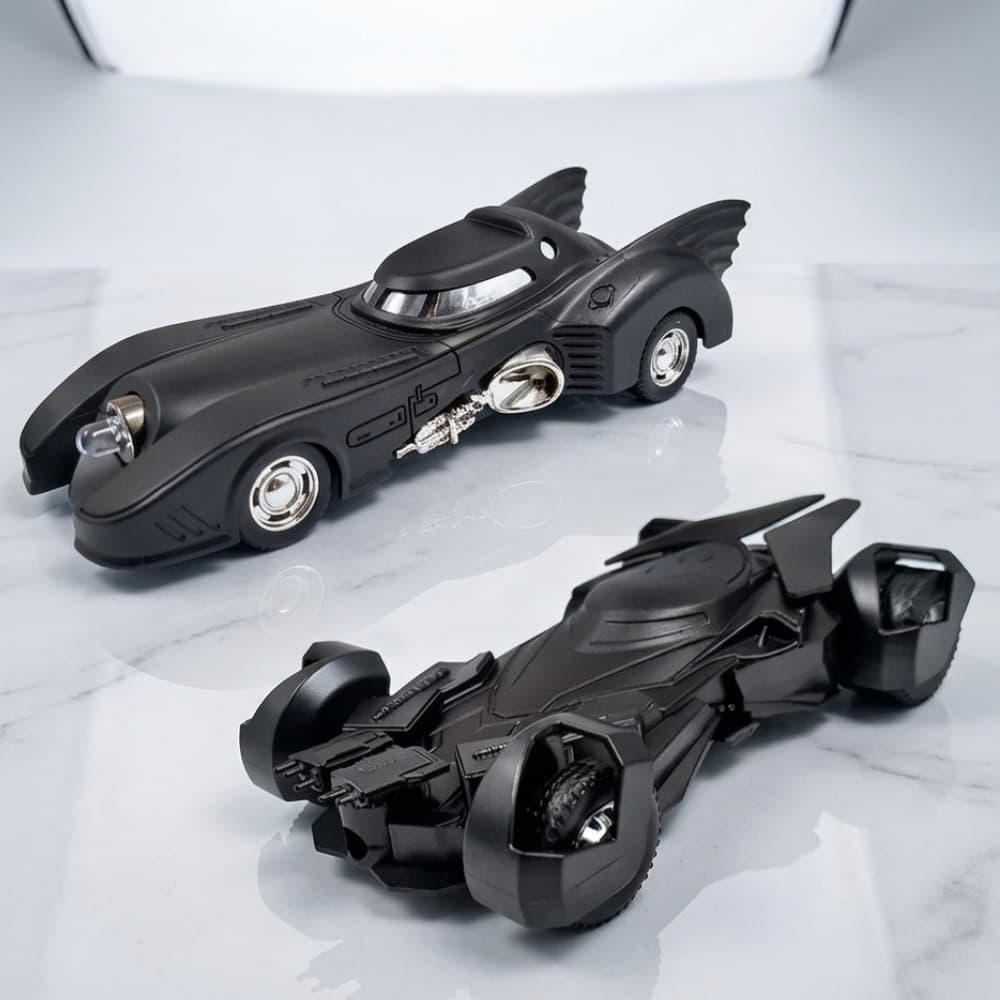 Kit 2 Carrinho Batman Metal Miniatura Batmovel 1989 + Batmovel Batman Vs Superman 1:32