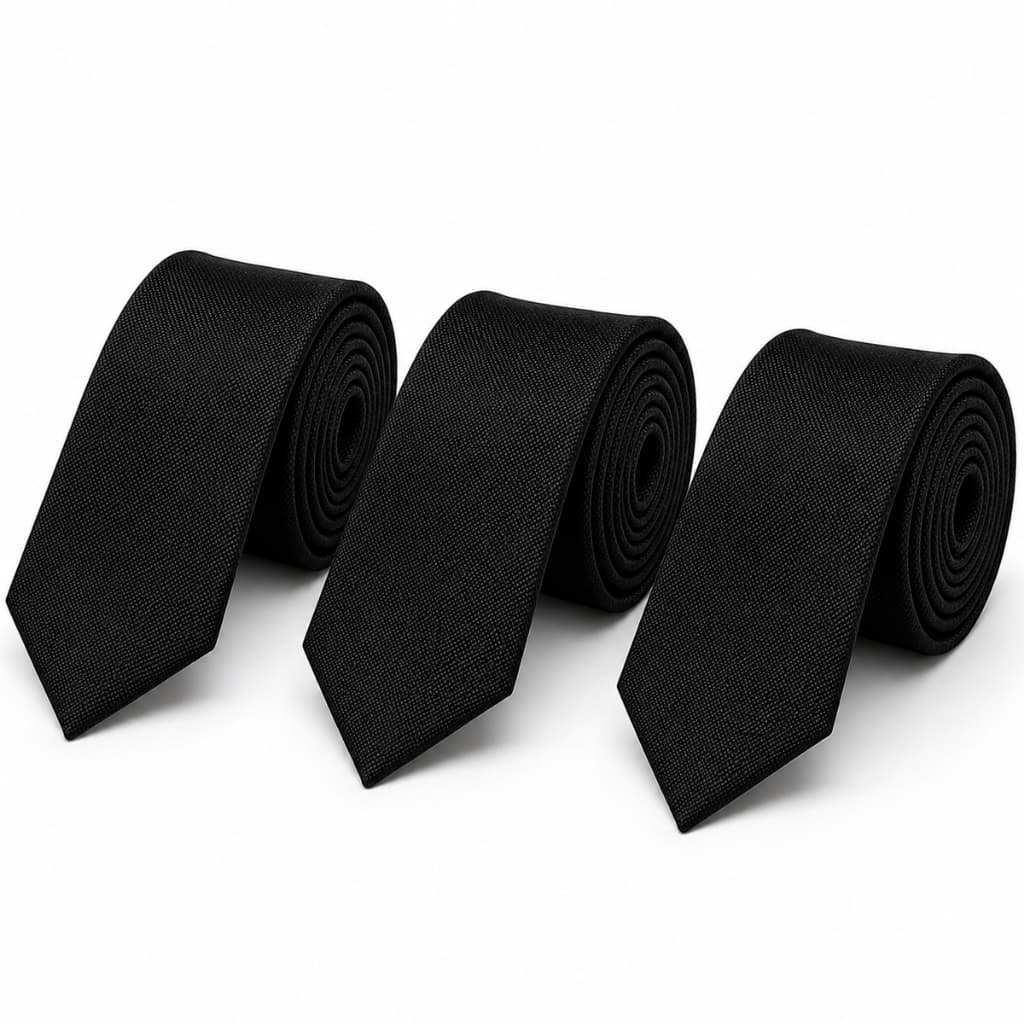 Kit 3 Gravatas Masculinas Social Premium Slim Elegante Casamento Trabalho Festa