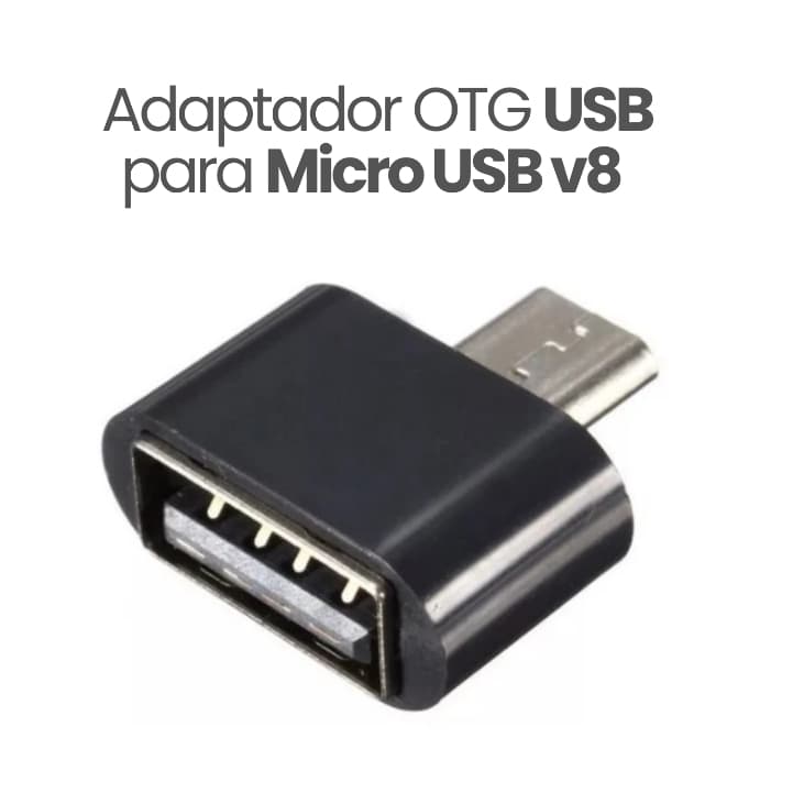 Adaptador OTG USB Tipo C Para Micro USB v8 Conversor Celular Tablet Mouse Teclado Pen Drive