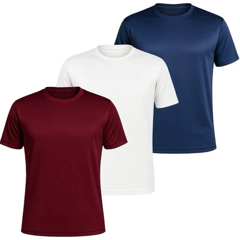 Kit 3 Camisetas Dry Fit Masculina Treino Academia Corrida Esportes Exercícios Casual corrida