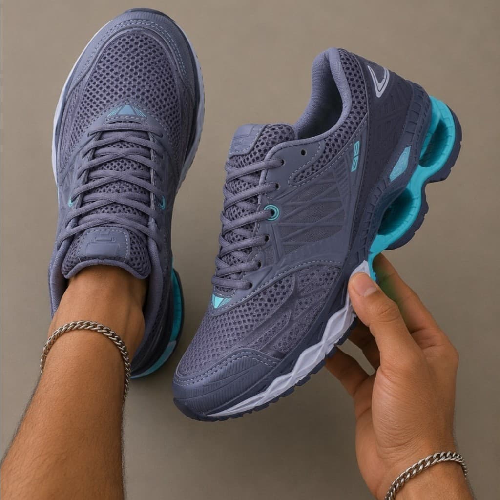 Tênis Esportivo Masculino Super Confortável Leve Ideal para Treino e Dia a Dia